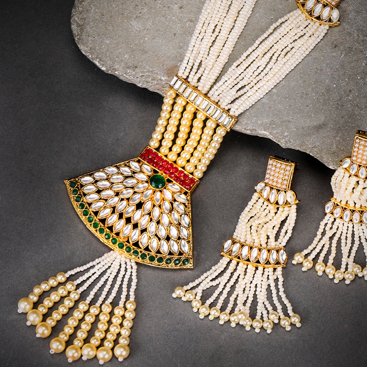Pearl String Necklace Set