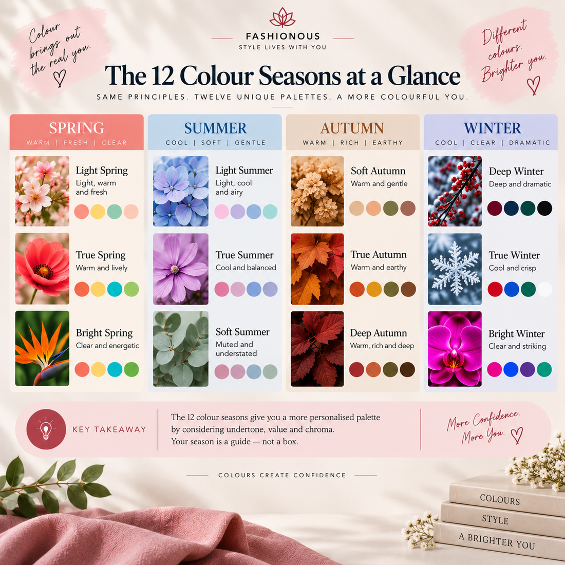 What Are the 12 Colour Seasons? A Simple Guide to Personal Colour Analysis