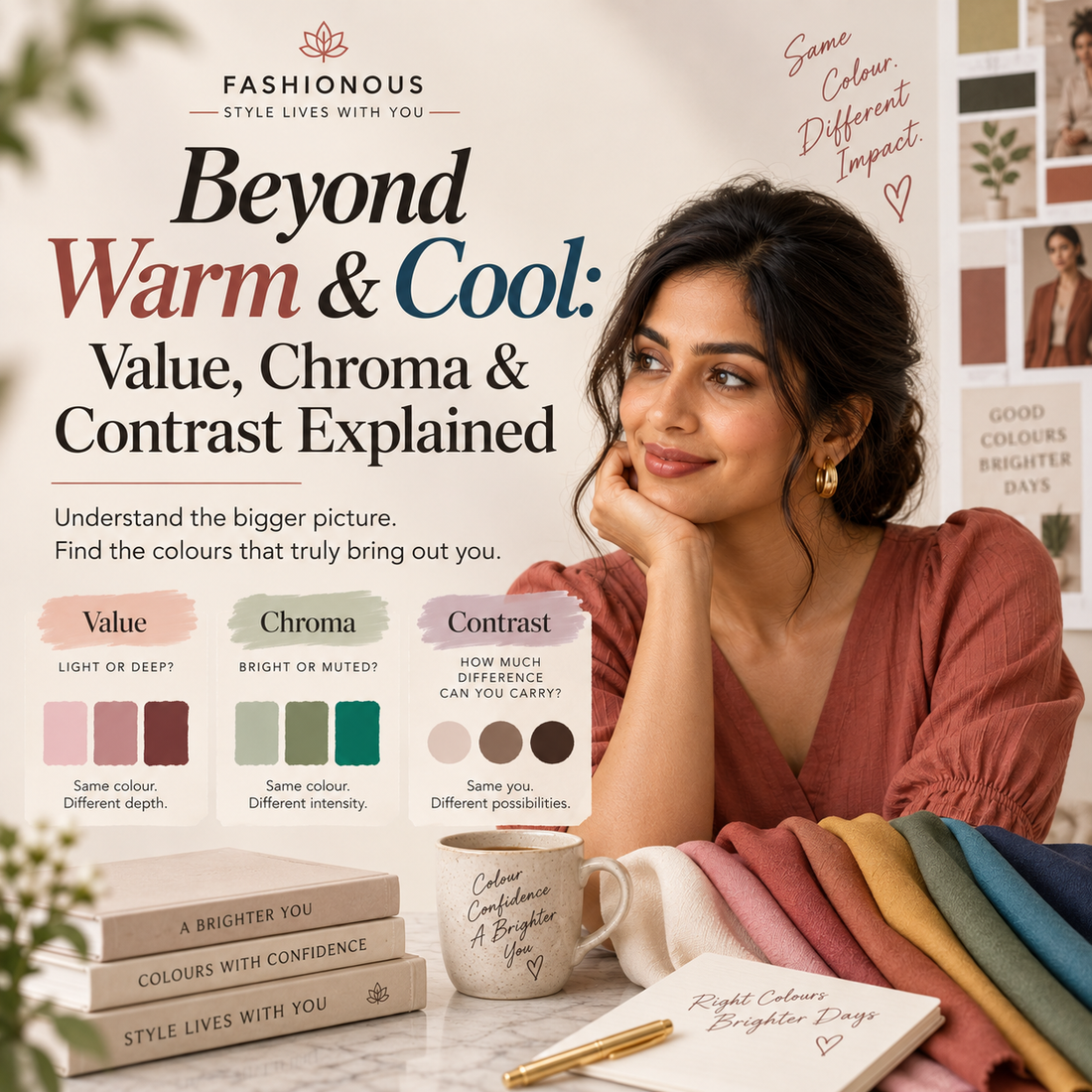Beyond Warm & Cool: Value, Chroma & Contrast Explained