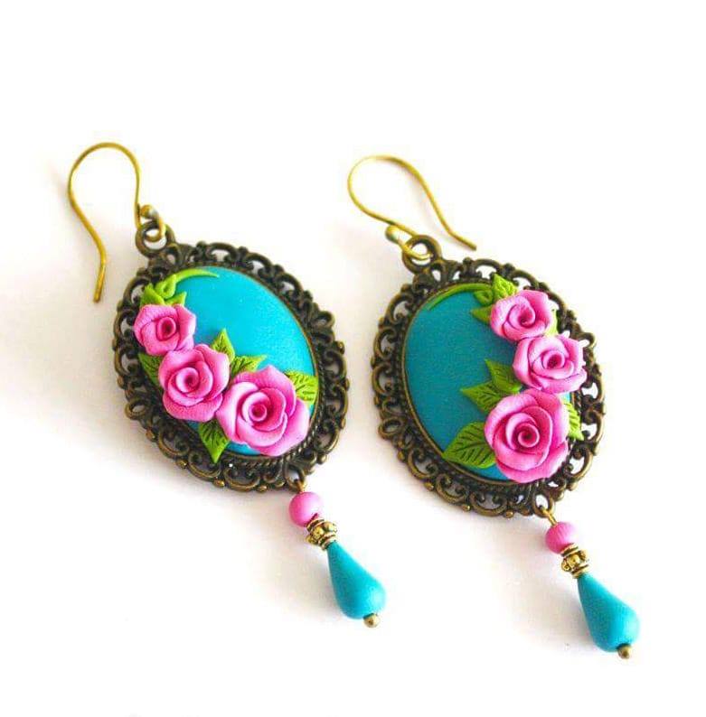 Polymer clay deals earrings shop