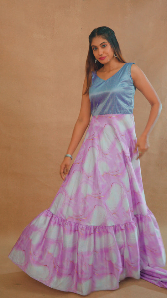 Customised Saree Gown - SGWN003 (Stitching Service)