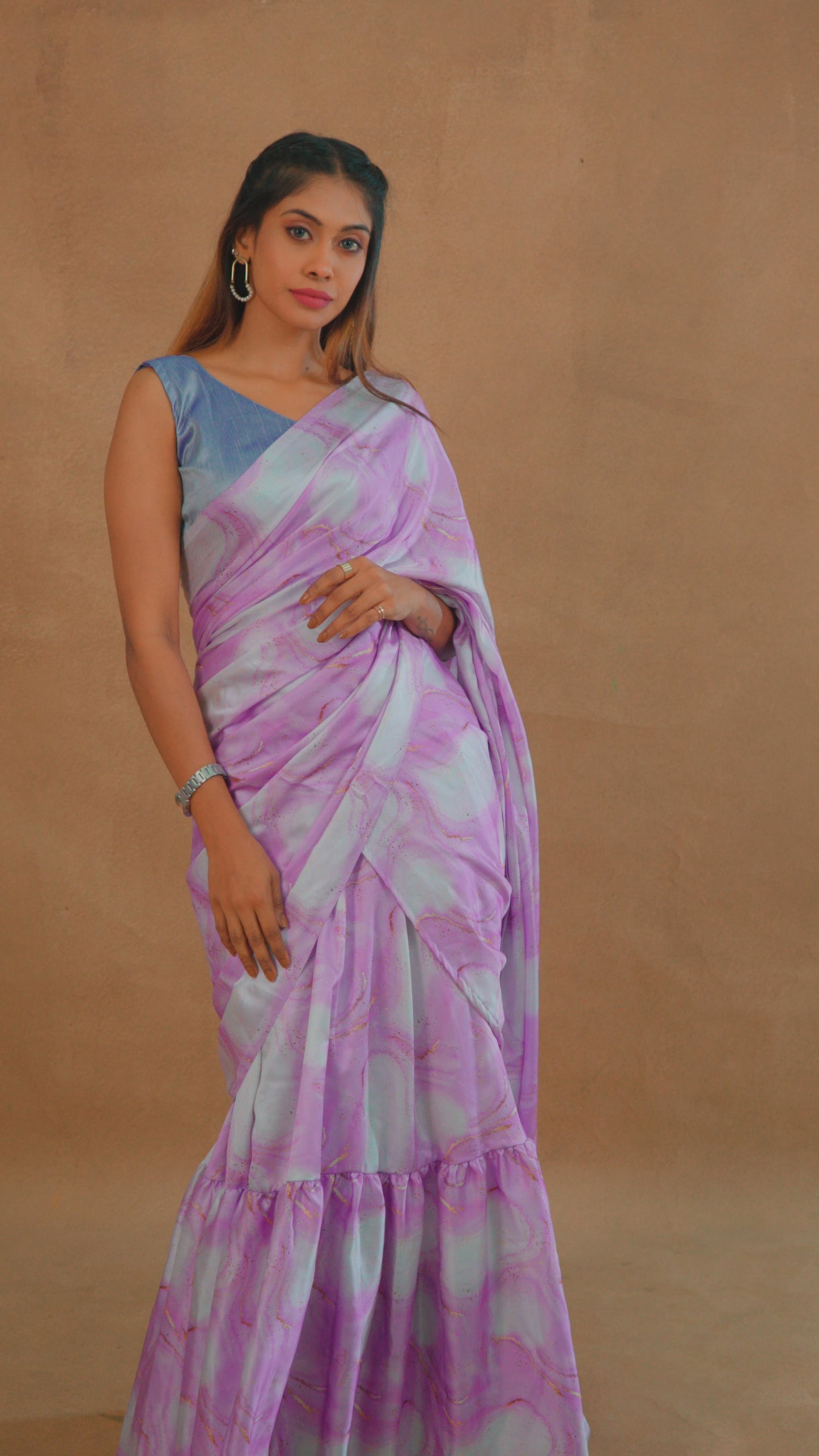 Customised Saree Gown - SGWN003 (Stitching Service)