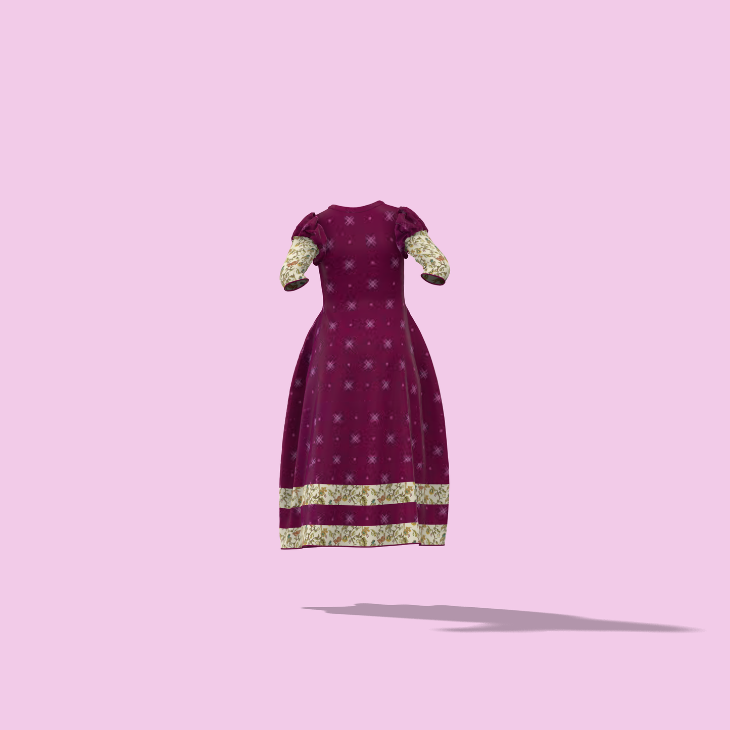 Folklore Fashion Mom-Daughter Combo Dress - MDC006 (Stitching Service)