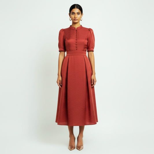 Autumn Haze Western Dress