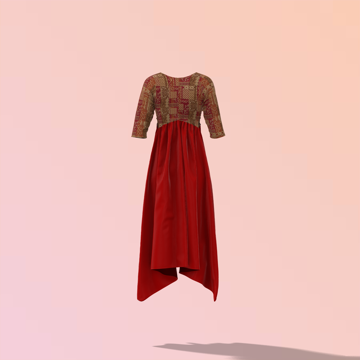 Bohemian Breeze Customized Dress - CDSS001 (Stitching Service)