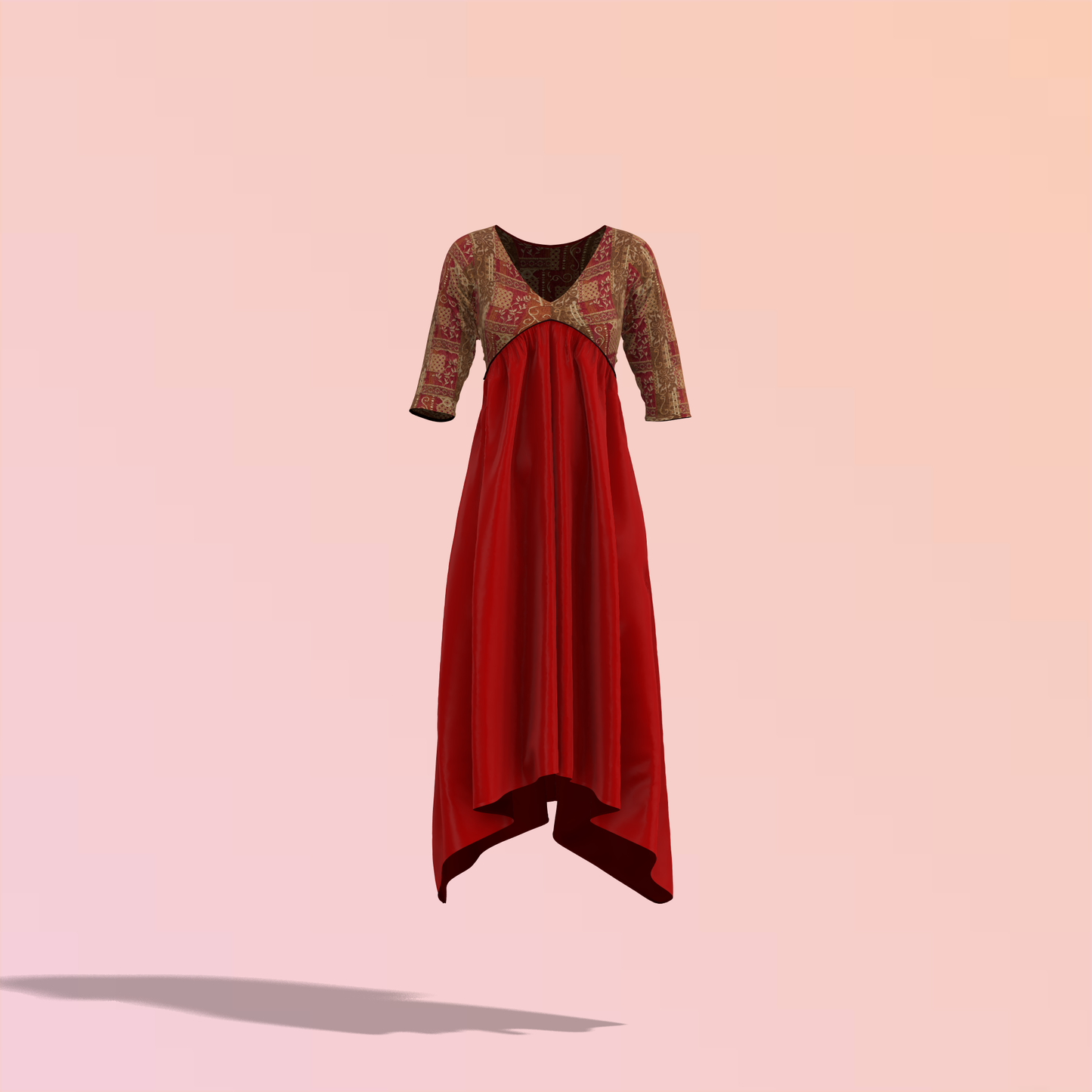 Bohemian Breeze Customized Dress - CDSS001 (Stitching Service)