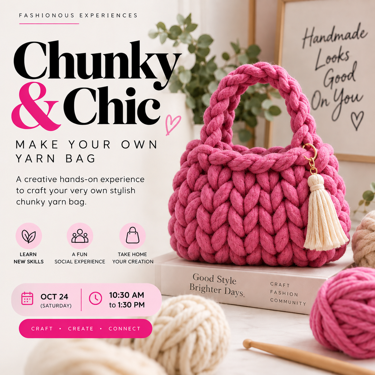 CHUNKY & CHIC - Make Your Own Yarn Bag