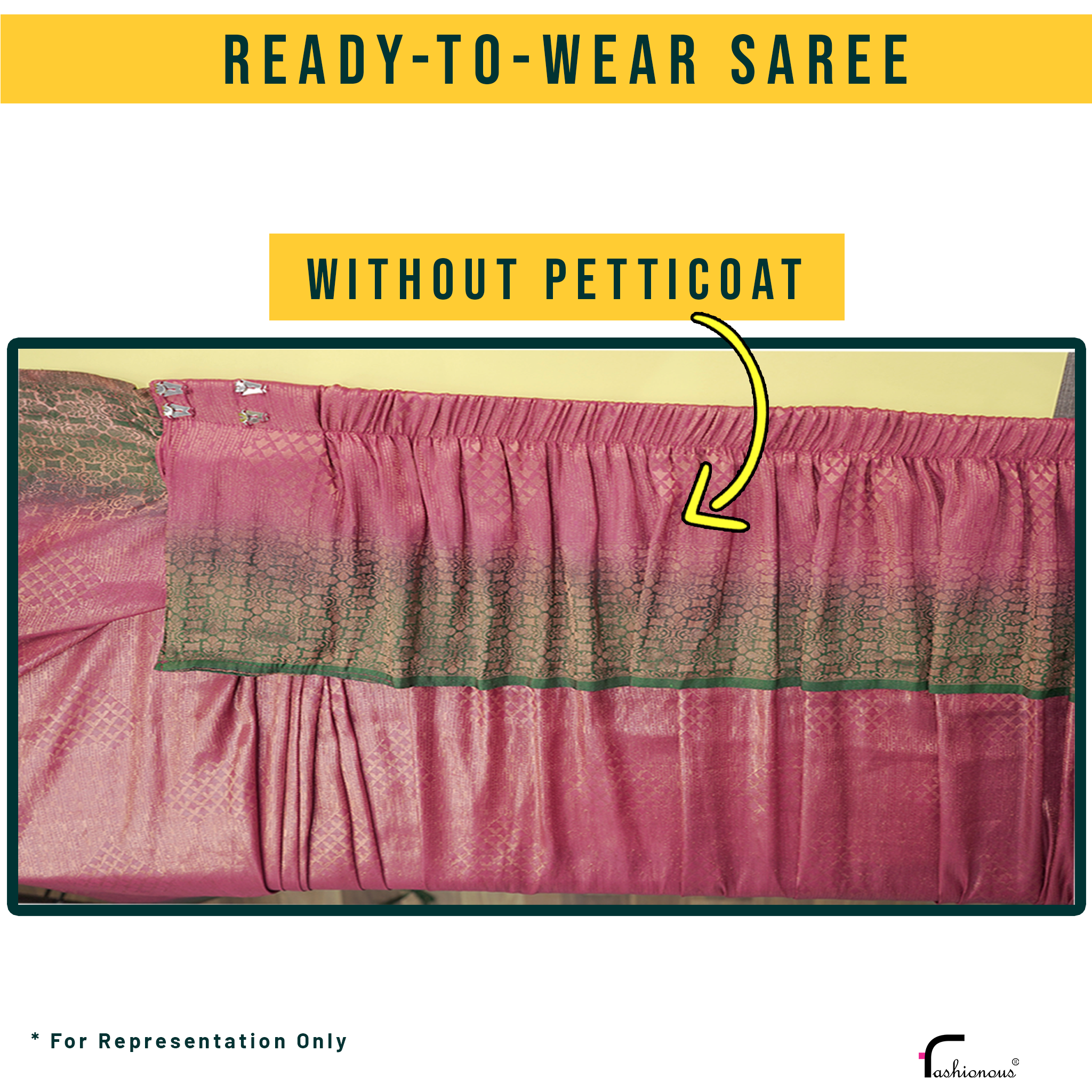 Shop our Light Yellow Shimmer Petticoat for women's Casual Wear | Soch