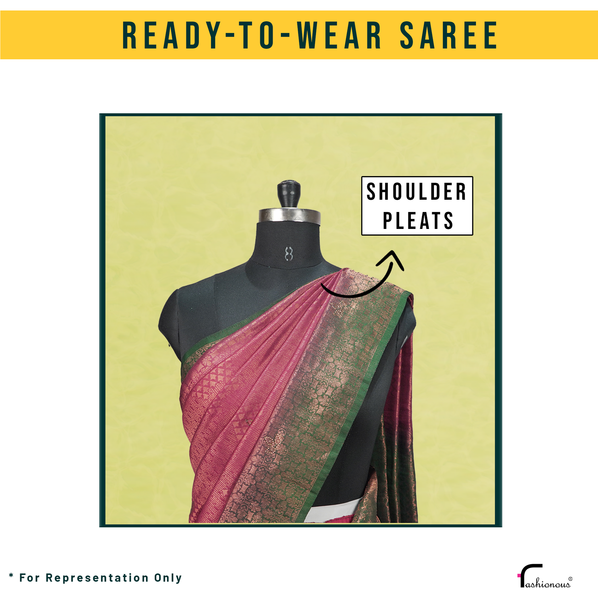 Convert Regular Saree to Ready-To-Wear Saree (Fashionous Exclusive