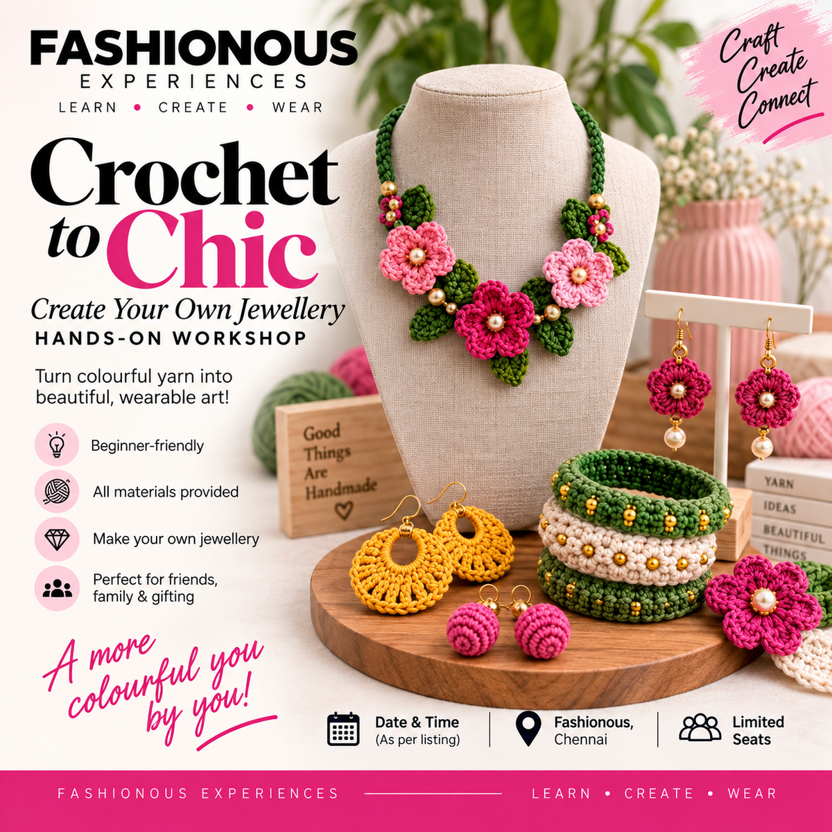 Crochet to Chic: Create Your Own Jewellery | Fashionous Experience