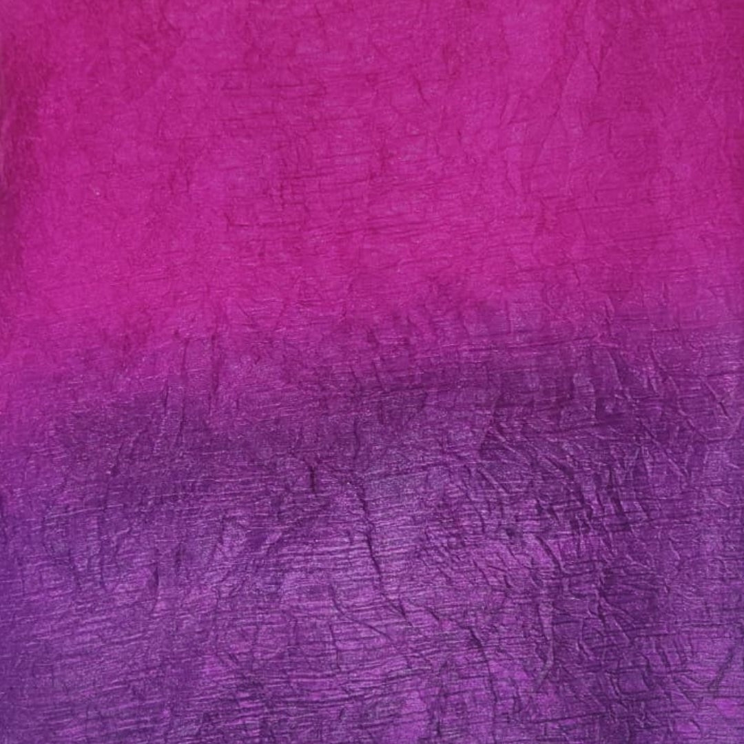Dual shade Crushed Georgette Fabric