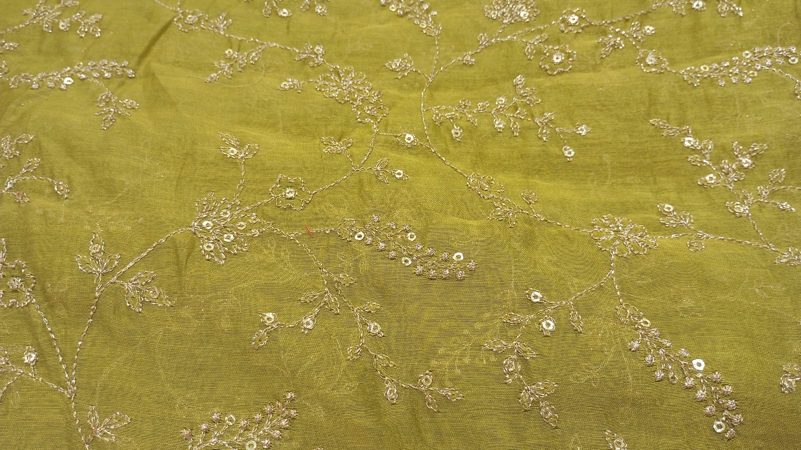 Green Organza sequins