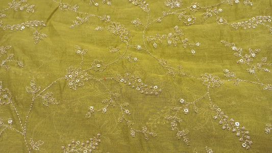 Green Organza sequins