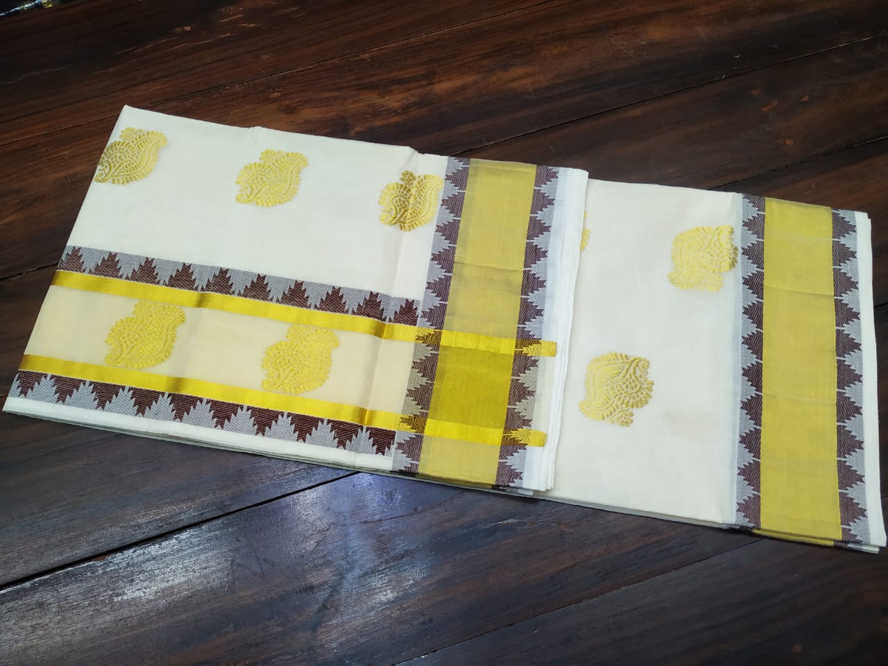 Kerala Pure Cotton Saree_KCS034