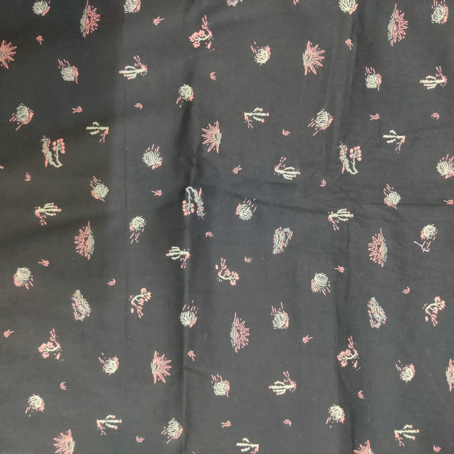 Midnight Stardust Cotton Fabric