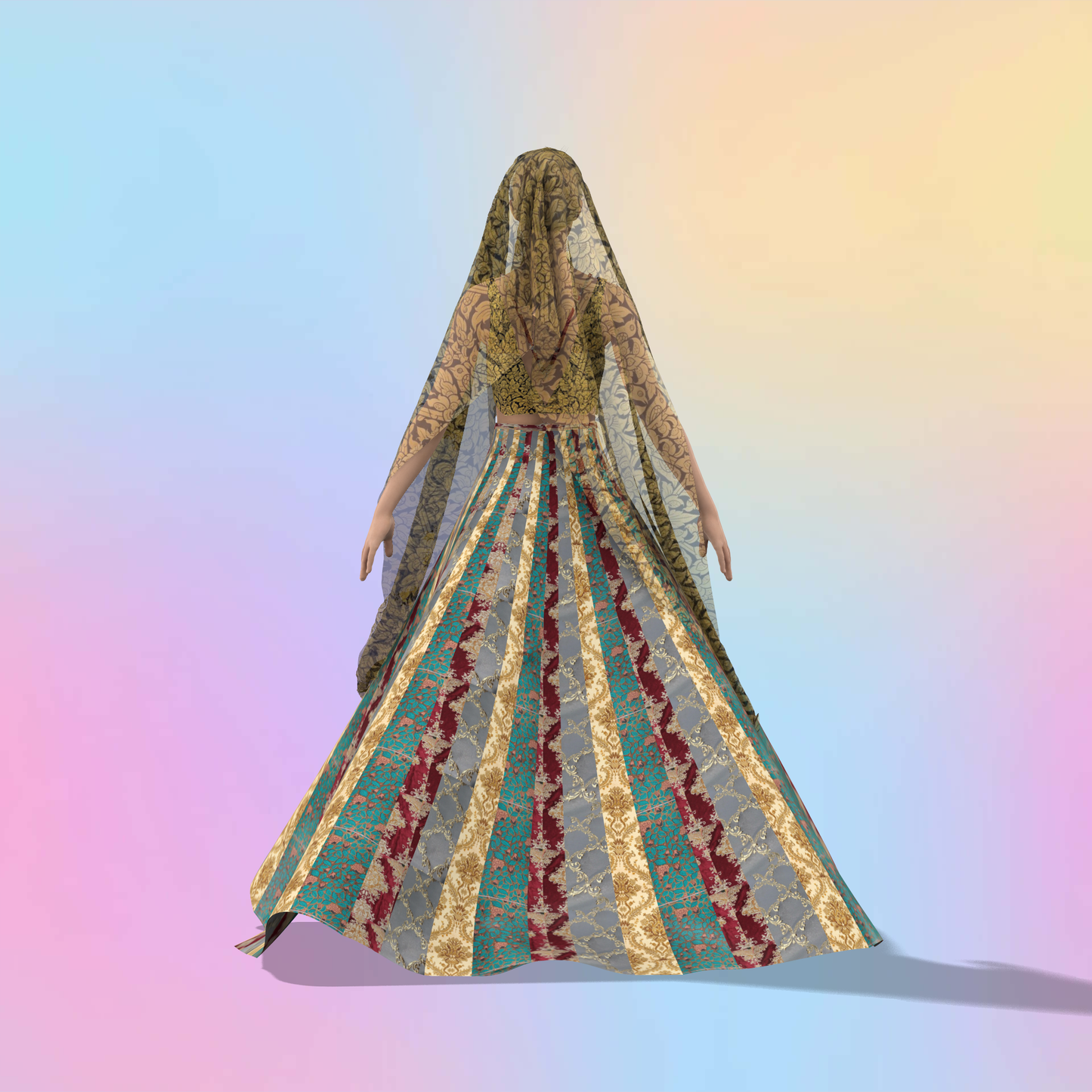 Fashionista's Pick Customised Panel Lehenga Choli - CWL002 (Stitching Service)