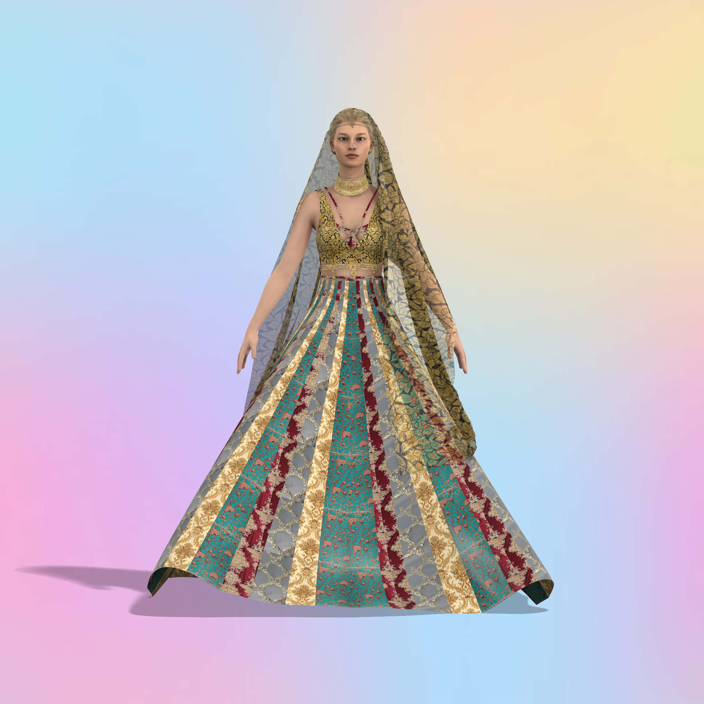 Fashionista's Pick Customised Panel Lehenga Choli - CWL002 (Stitching Service)