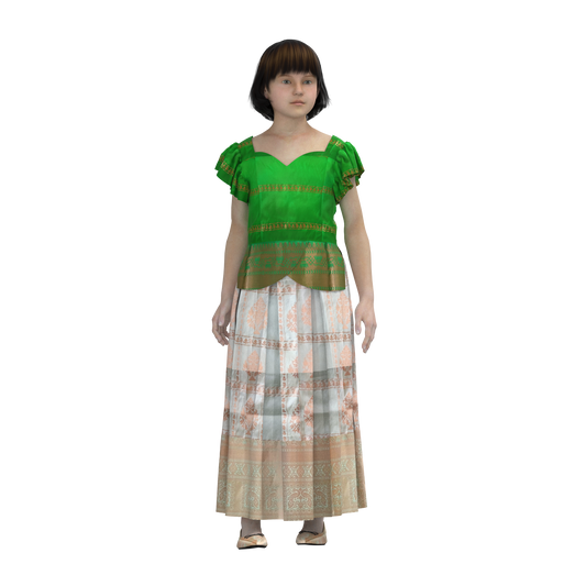 Customised Traditional Kids Dress_CKD002