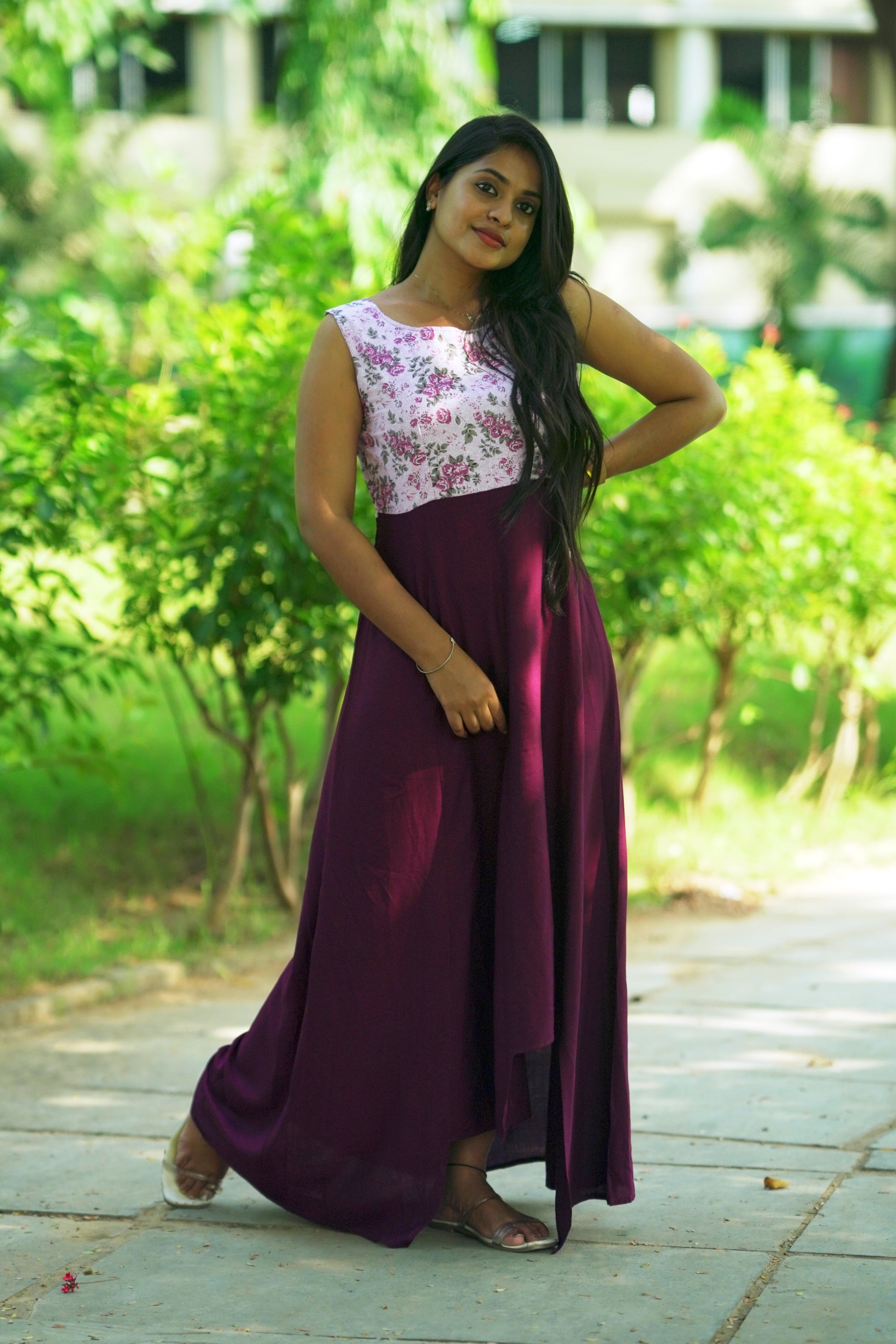 Artful Asymmetric Panelled Readymade Dress -EWLD005 Fashionous Artful Asymmetric Panelled Readymade Dress -EWLD005 Fashionous