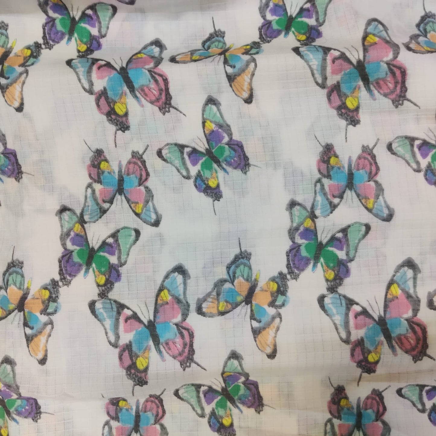 Rainbow Wings Cotton Fabric