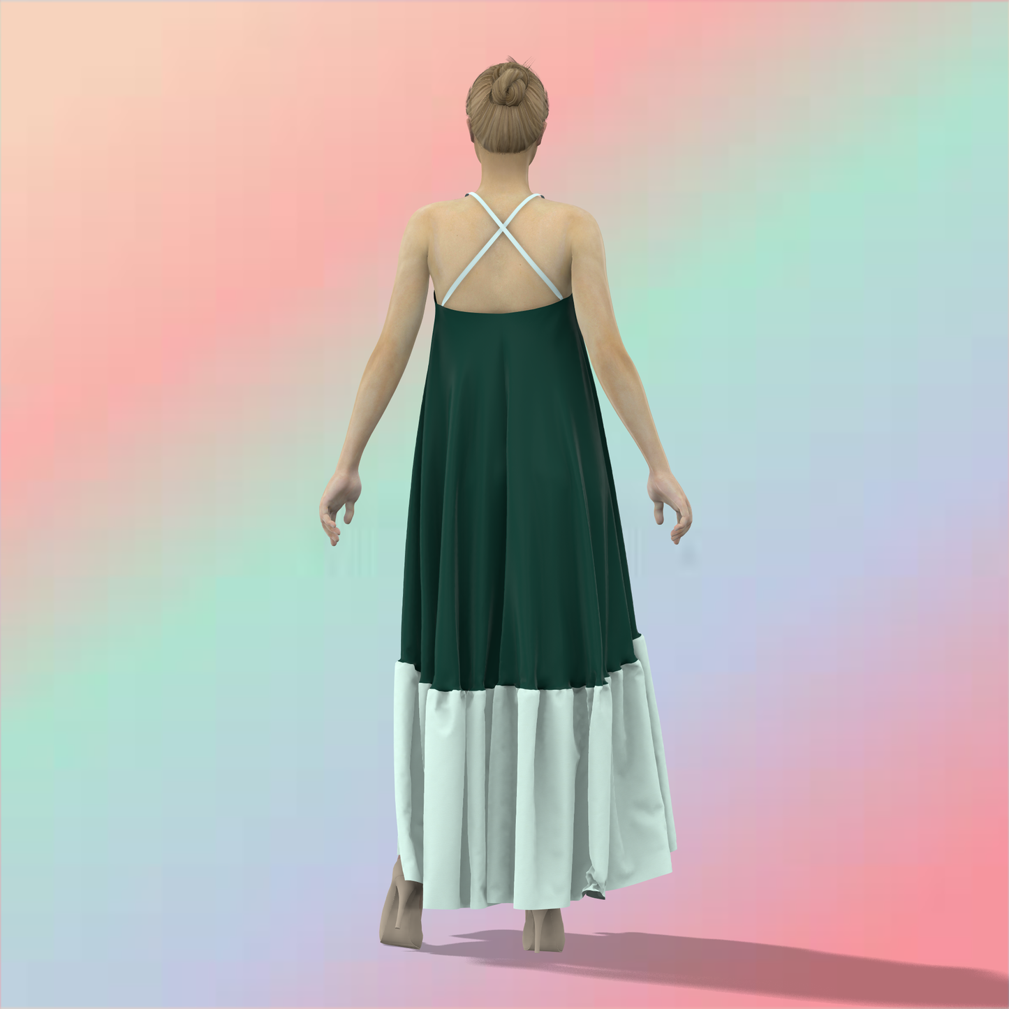 Midnight Mystique Customized Dress - CDSS013 (Stitching Service)
