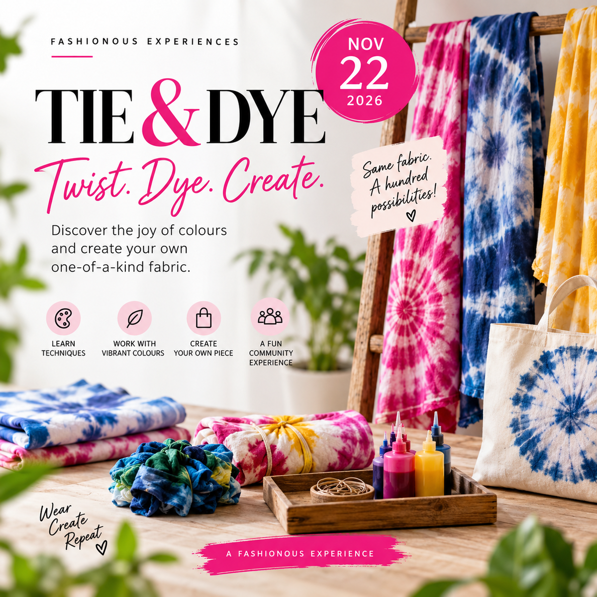 TIE & DYE — Twist. Dye. Create