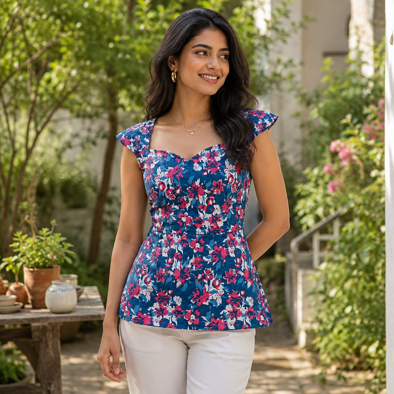 Fashionous Twilight Bloom Top