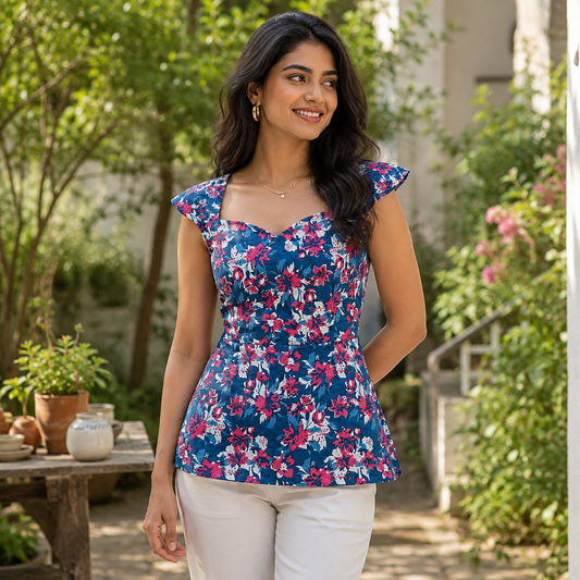 Fashionous Twilight Bloom Top
