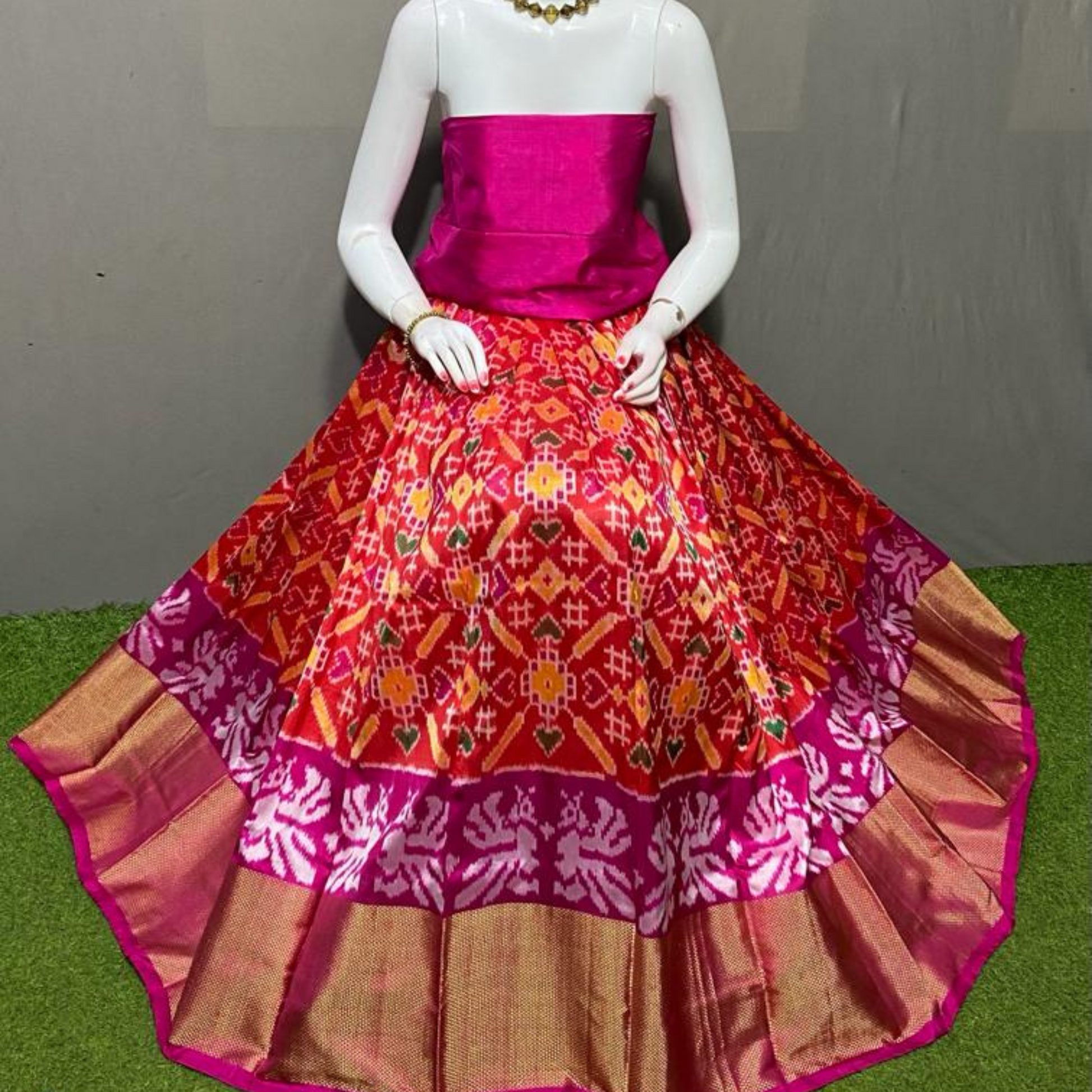 Ikkat lehengas outlet with price