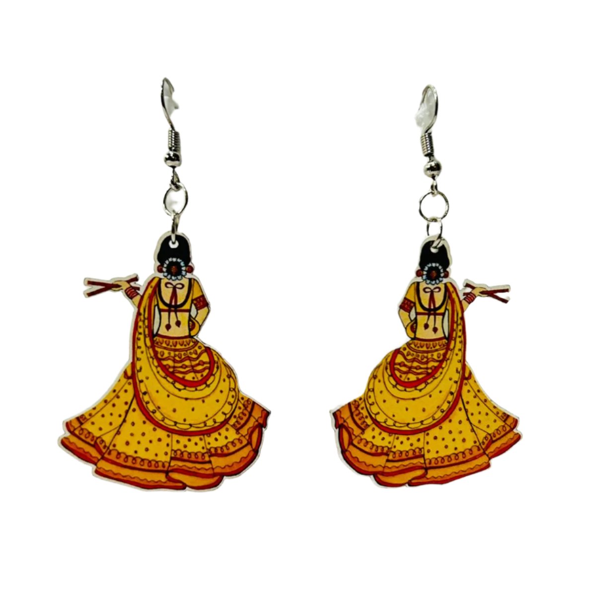 Sparkling Glam - Navaratri Earrings: NER003