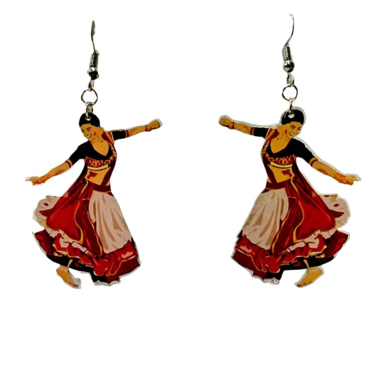 Sparkling Glam - Navaratri Earrings: NER002