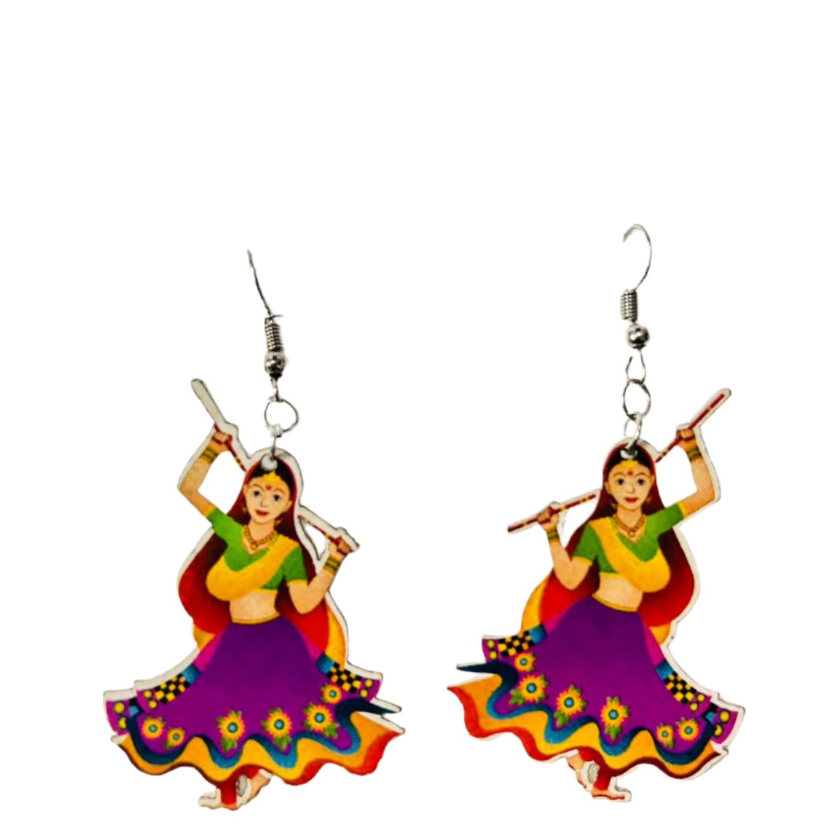 Sparkling Glam - Navaratri Earrings: NER005