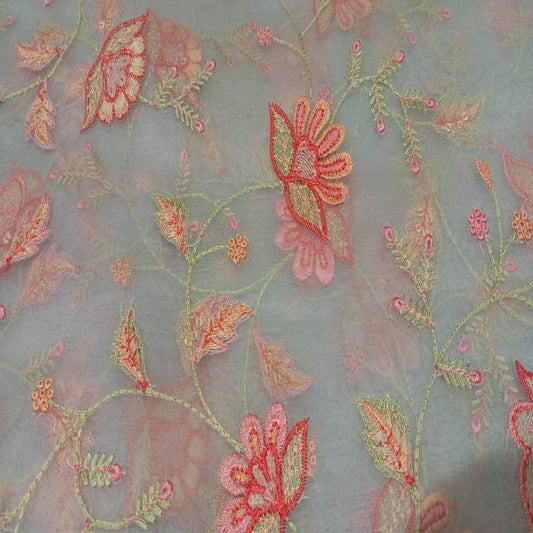 Blue Tissue Embroidery