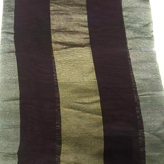 Brown Organza Patta Fabric