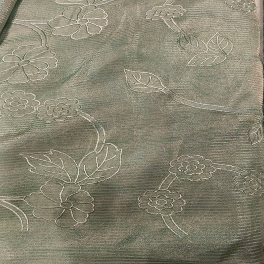 Green Chanderi Tissue Fabric