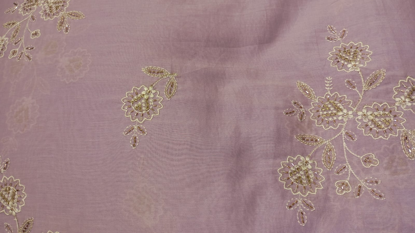 Lavender Chanderi Cotton