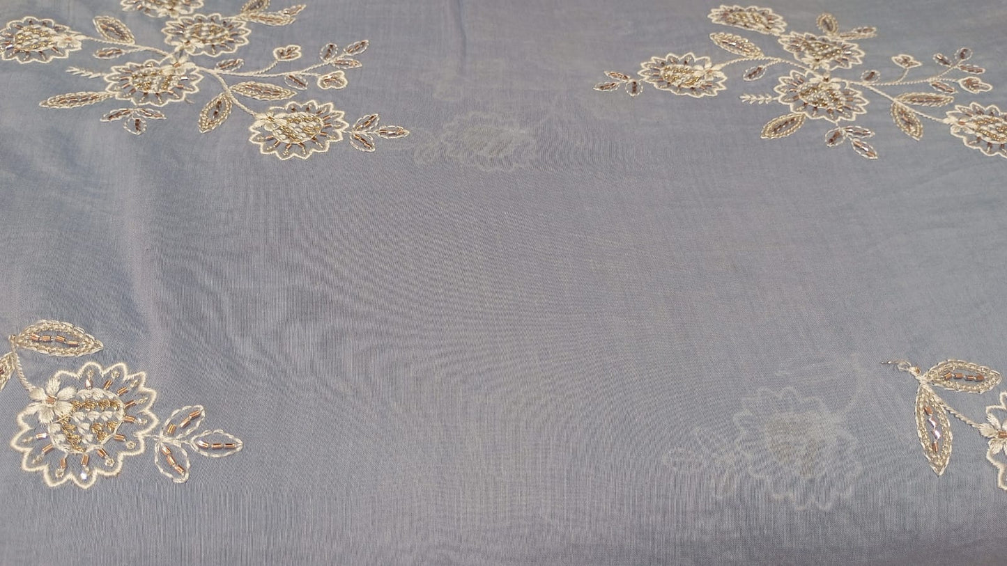 Pastel Blue Chanderi Cotton