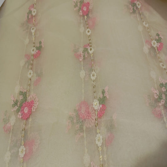 Sandal Organza Embroidery