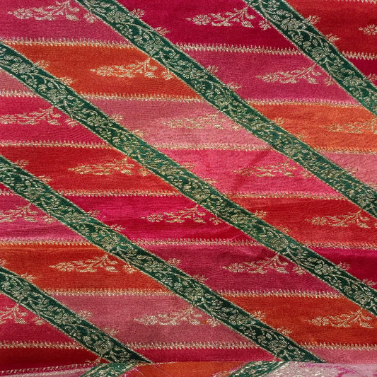 Pink Gaji Silk Fabric