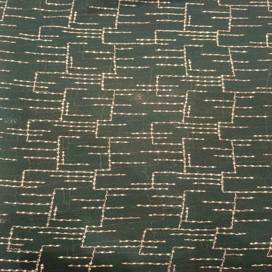 Green Georgette Sequins Fabric