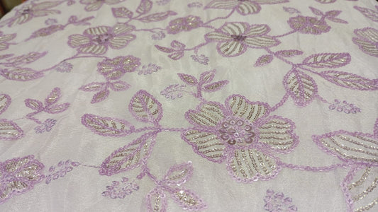 Lilac Suncrepe sequins