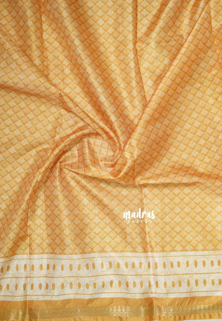 Design 7 Mustard Glow - Ananya - Soft Mangalore Silk cotton Saree with Tiny Zari Border - Best for Office Wear