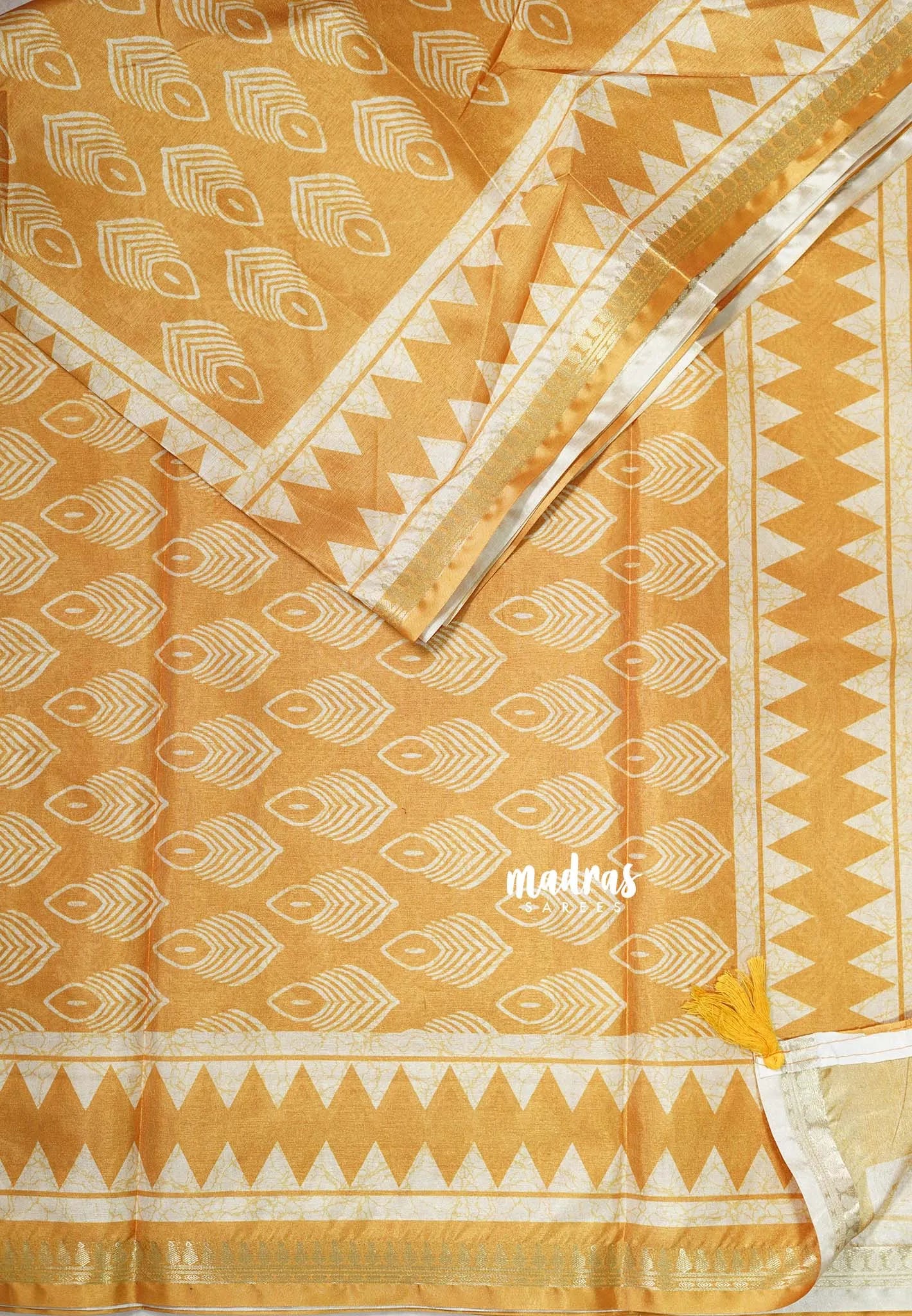 Design 5 Mustard Glow - Ananya - Soft Mangalore Silk cotton Saree with Tiny Zari Border - Best for Office Wear