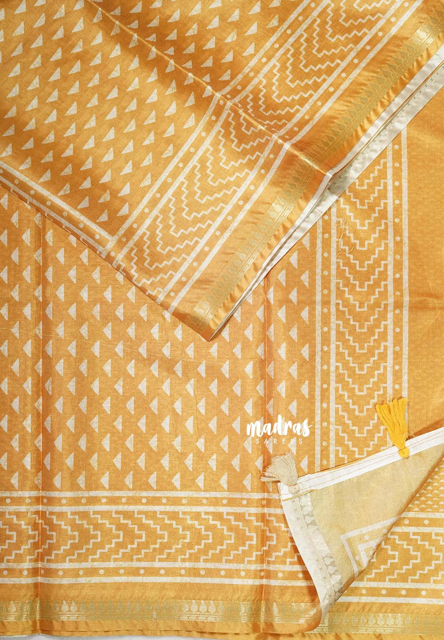 Design 2 Mustard Glow - Ananya - Soft Mangalore Silk cotton Saree with Tiny Zari Border - Best for Office Wear