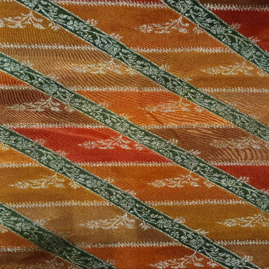 orange gaji silk 
