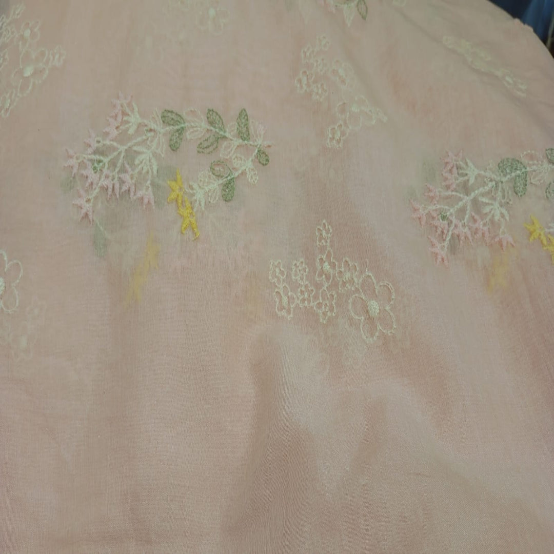 Pink Chanderi Embroidery