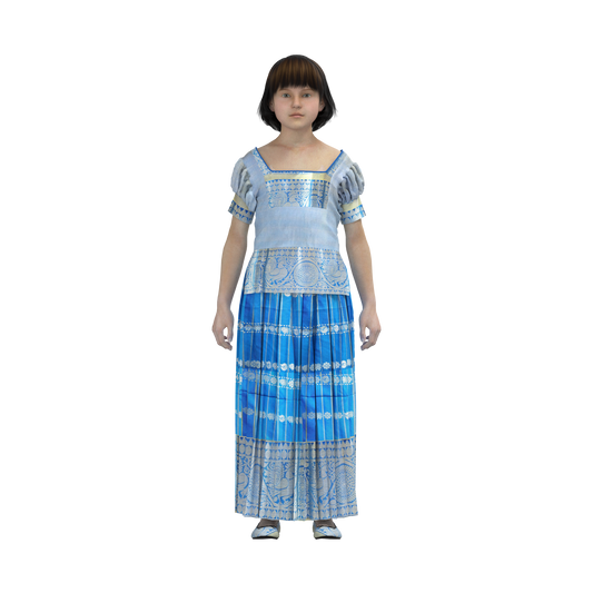 Customised Traditional Kids Dress_CKD001