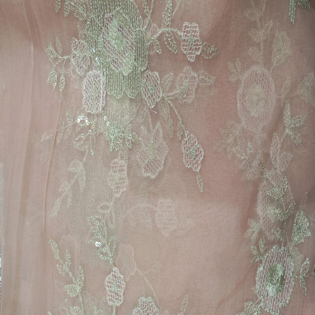 Pure Organza Pink Fabric