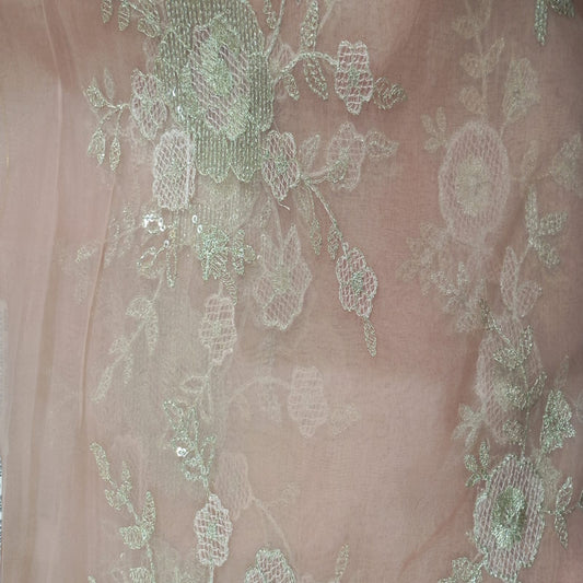 Pure Organza Pink Fabric