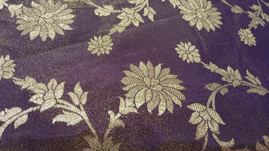 Purple Banarasi Silk Banarasi